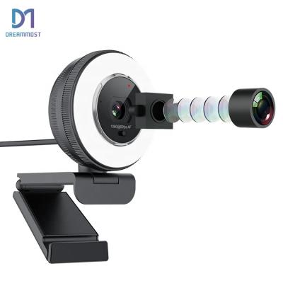 China 1080P Conference Computer USB Web Camera with Microphone and Beauty Light Webcam 6.1*5.4*7.5cm for sale