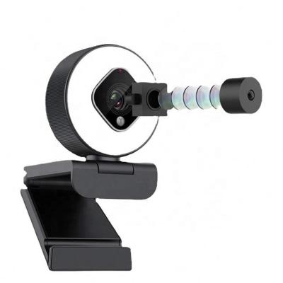 China HD Webcam with MIC 1080P USB PC Computer Camera for Video Calls Recording Communication with Microphone and Stand 6.1*5.4*7.5cm for sale