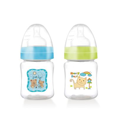 China Baby Food 4oz BPA Grade BPA Feel Baby Natural Wide Neck Newborn Free PP Baby Feeding Bottle for sale