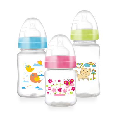 China BPA Free Accept Plastic Bottle Empty Baby Customer Logo Milk Feeding Bottle for sale