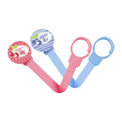 China Custom Colorful Pattern Baby Pacifier Clip Holders Eco - Friendly Durable for sale