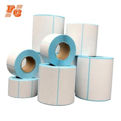 China Barcode Waterproof Heat Transfer Blank Printable Label Sticker Roll for sale