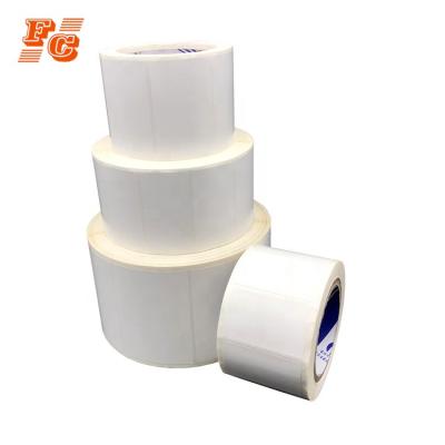 China Waterproof Standard White Thermal Transfer Labels Sticker Rolls for sale