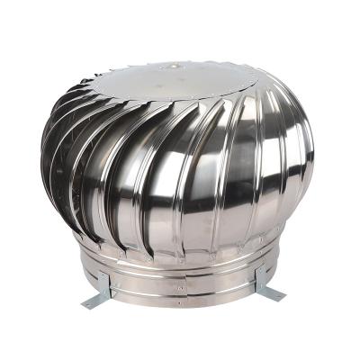 China Hotels Roof Exhaust Fan Stainless No Power Roof Turbo Fan For Warehouse With Base Plate for sale