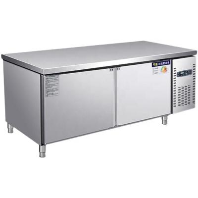 China Single-Temperature Sandwich Prep Table Refrigerator with 2 Doors Pizza Topping Refrigerator for sale