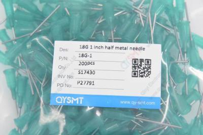 China 18G 1 inch half metal needle 18G-1 en venta