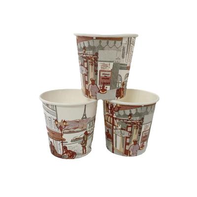 China Sustainable Friendly Coated Disposable Coffee Paper Cups Customize For Hot Drink for sale