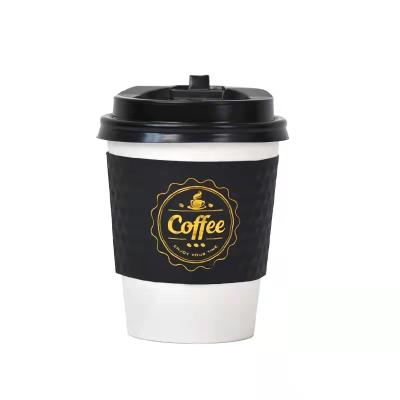 China Viable Custom Hot Paper Coffee Sleeve Coffee Cupsleeve Paper Cupsleeve Paper Cups With Logo for sale