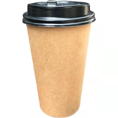 China Sustainable 12oz 16oz Eco Friendly Custom Paper Cups With Lid Disposable Coffee Paper Cup for sale