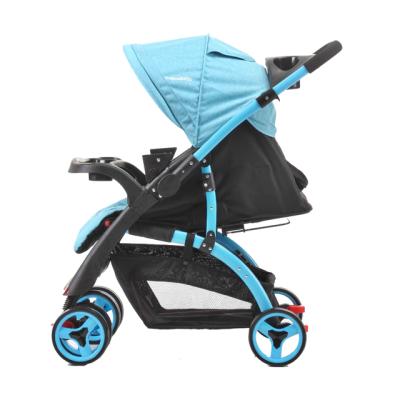 China Polyester Mamakids K-98KC Double Tray Baby Stroller Pram With Car Seat for sale