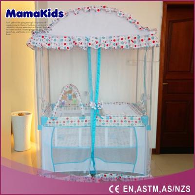 China Newborn Baby Cradle Baby Crib Newborn Bed EN-71 Folded Baby Playpen Baby Crib for sale