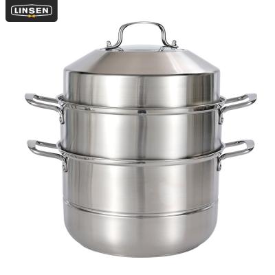 China Factory direct premium steamer 3 pieces steamer pot stainless steel kitchenware restaurants cooking pot set for sale