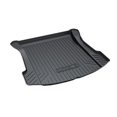 China TPO Trunk Mat TPO Rubber Flooring Waterproof Tasteless For Tesla Model 3 2017 2018 2019 for sale