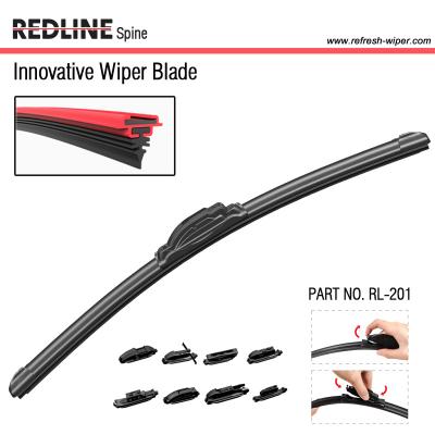 China Innovation Discriminate Against Popular Wiper Blades Factory Wholesale Flat Multi Clips Easy Fit RL-201 for sale