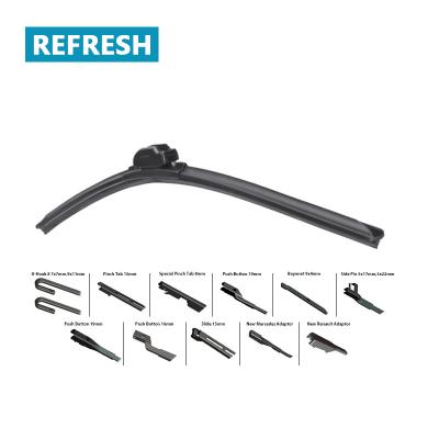 China HY-A10H Multifunctional U-hook Beam Wiper Blade Soft Universal Flat Wiper Blade for sale