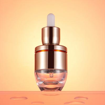 China Cosmetic Super Luxury Glass Bottle Essential Oil Or Serum Dropper Clear Bottle for sale