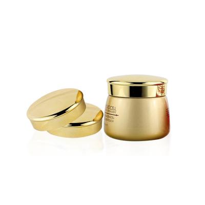 China Cosmetic Facial Mask Jar Creams 120g 4OZ Glass+plastic Screw Cap Available Avialable Luxury Gold Luxury Gold Plastic Cap for sale