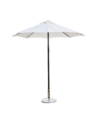 China Diameter 2.2m Round Shape Beach Patio Umbrella Parasol Lift Up Modern Outdoor Umbrella for sale