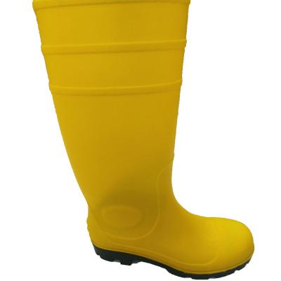 China Steel Toe Design 100%Pvc Toe Cap Steel Plate Gum Boots Safety Waterproof Steel Rain Boots Cheaper Price Wholesale Normal for sale