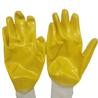 China Anti-smash Customization Polyester Coating Anticut Full Level Hand Protective Gloves Nitrile Coated for sale