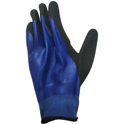 China Outdoor High Quality Anti-smash Safety Nitrile Coated Gloves for sale