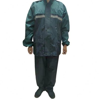 China Bachelor Raincoats Adult Raincoats Tops Waterproof PU Clothes Safety Reflective Rainy Raincoat Ordinary Type for sale