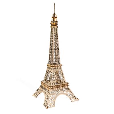 China Large Wooden Eiffel Tower 3d Puzzle En Woods 3d Wooden Tour of Paris for sale