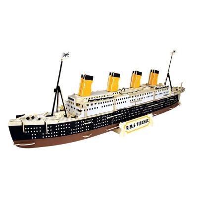 China Cartoon Toy 3D Teen Adult Jigsaw Puzzle Assembly Custom Wood Opens Model Ships Other Puzzles Toys DIY Wooden Jigsaw Puzzle for sale