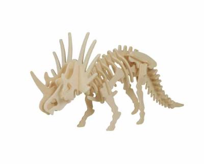 China 2020 Wooden Cartoon Toy Educational Toys Hot Dinosaur Series Puzzle for sale