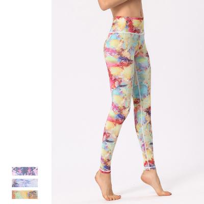 China Women's Breathable Sexy Printed Plus Size Yoga Pants Running Fitness Training Sports Workout Jogging Leggings for sale