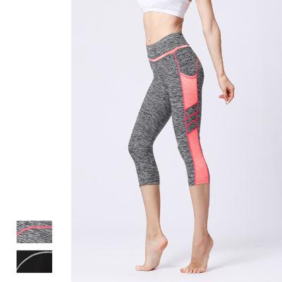 China Yoga Pants Women Fitness Sports Breathable Calf Length Gaiters for sale