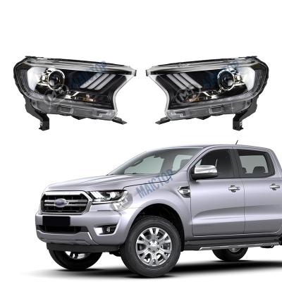 China ABS+PC Maictop car accessories front bodykit head light led headlight for Ranger T7 T8 2015-2020 for sale