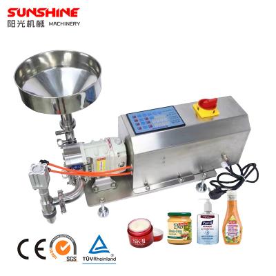 China Semi Automatic Butter Lotion Pump Peanut Filler Lobe Food Rotor Jam Paste Honey Sauce Gel Cream Filling Machine for sale