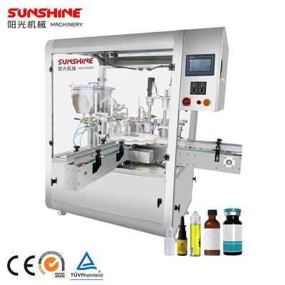 China Sterile Medical Nucleic IVD Acid Test Tube Auto Peristaltic Pump Food Plastic Liquid Reagent Filler Vial Filling Capping Machine for sale