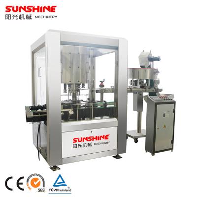 China Food Round Bottle Automatic High Speed ​​Rotary Plastic Square Bottle Capping Machine Factory for sale