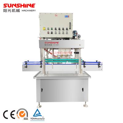 China Food Easy Adjustable Widely Applied Torsion Wheels Closing Equipment Capper Screwing Capping Machine for sale