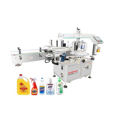 China Automatic Three Side Flat Food Bottle Labeling Machine for sale