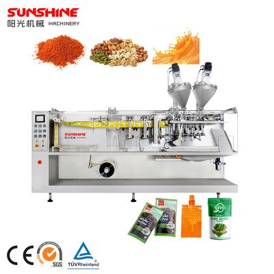 China Automatic Ketchup Honey Butter Food Peanut Milk Food Grade Chili Sauce Bag Pouch Pouch Packing Machine Liquid Stick for sale