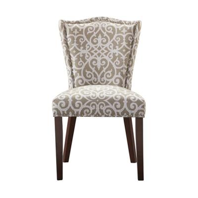 China Cushion Painted Dining Chairs Rubber Wood With More Fabric Options for sale