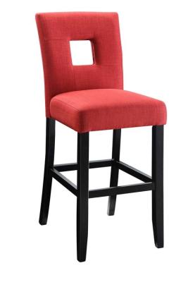 China Red Kitchen Counter Padded Bar Stools Slight Crowned Seat  With Soft Corners for sale