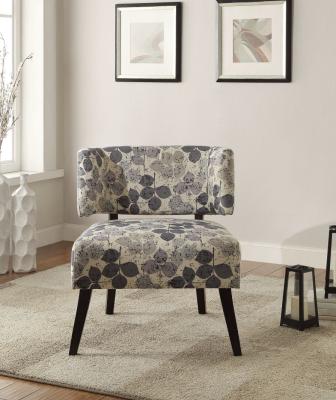 China Curta Upholstered Accent Chairs Living Room With Tailored And Leaf Pattern for sale