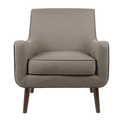 China French Style Upholstered Accent Chairs , Clean Lined Teal Occasional Chair for sale