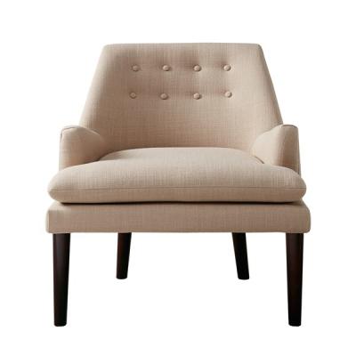 China KD Legs Brava Arm Accent Chair , Cream Occasional Chair With More Fabric Options for sale