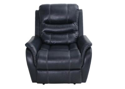 China Power Motion Leather Recliner Chairs With Polyester Padding Fiber Back for sale