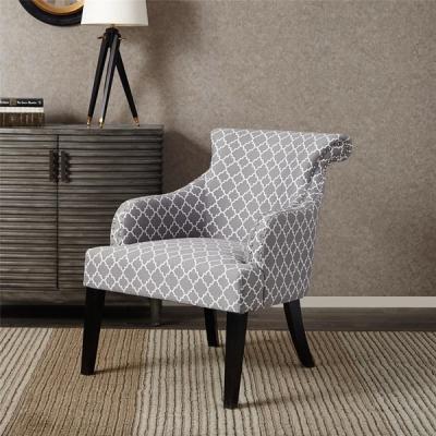 China Rollback Decorative Floral Accent Chair Sitting Room With Solid Wood Legs for sale