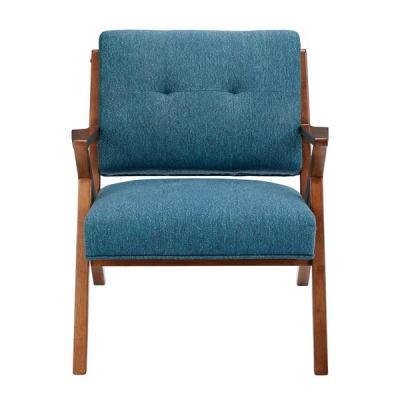 China De blauwe Stoel Deattached Seat, de Stoelen van het Wapenaccent van de Stoffenwoonkamer vast Terug Te koop