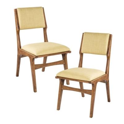 China Tight Back Upholstered Dining Chairs , Wooden Cream Upholstered Kitchen Chairs for sale