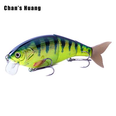 China ABS Hard Plastic Chan Huang 18.5CM 66G Topwater Fishing Bass Wobbler Soft Tail Multi Jointed Swimbait Plastic Wake Bait With Diving Bill for sale