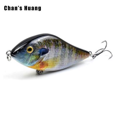 China Wholesale Huang Sinking Jerk Bait 10CM ABS Hard Plastic Chan Tackle 45G 3D Eye Saltwater Glider Jerkbait Wobblers Plastic Wobblers For Pike Fishing for sale