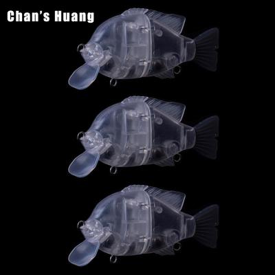 China Huang Chan 10CM ABS Hard Plastic Slide 30G Shad Panfish Lure Glide Tackle Floating Body Hard Plastic Sunfish Swimbait Unpainted Blanks for sale